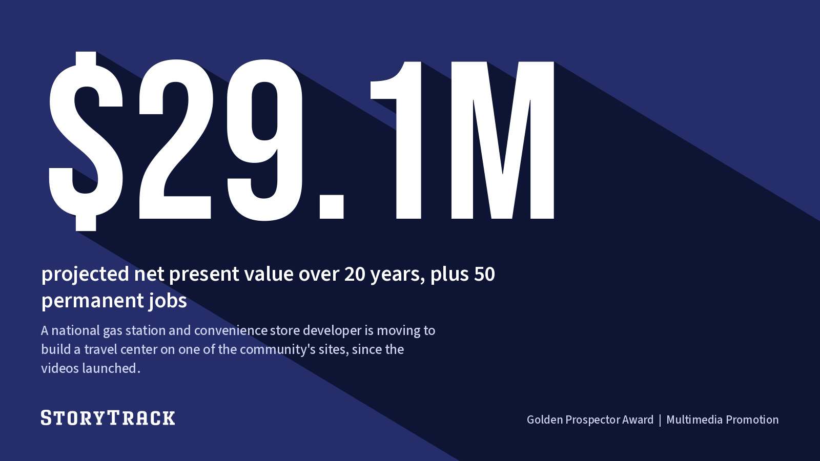 Gila River economic development video results: $29.1 million projected net present value and 50 permanent jobs